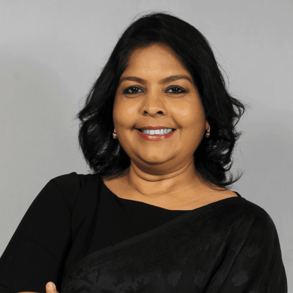 Portrait of Dipti Das, Bhog Distribution Convenor at HCAF